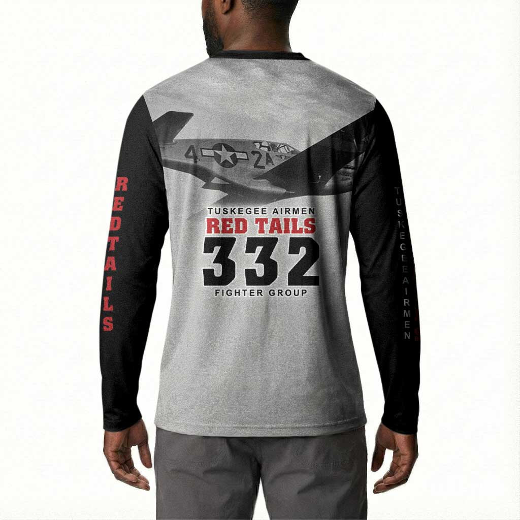 Tuskegee Airmen 332nd Fighter Group Button Sweatshirt Vintage-style War