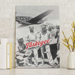 Tuskegee Airmen 332nd Fighter Group Canvas Wall Art Vintage-style War - African Pride