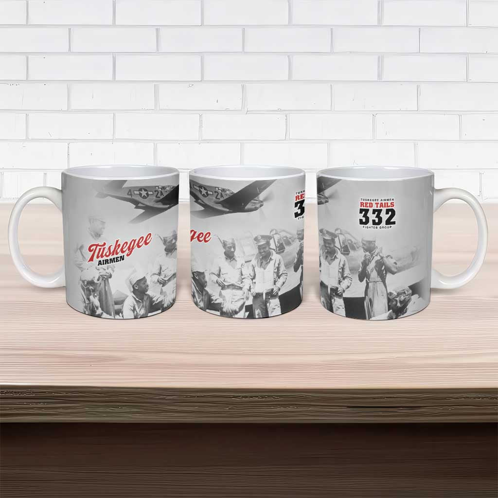 Tuskegee Airmen 332nd Fighter Group Ceramic Mug Vintage-style War
