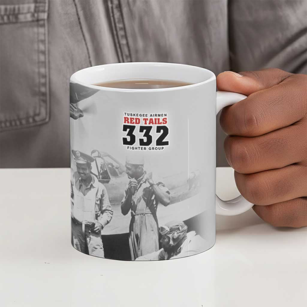 Tuskegee Airmen 332nd Fighter Group Ceramic Mug Vintage-style War