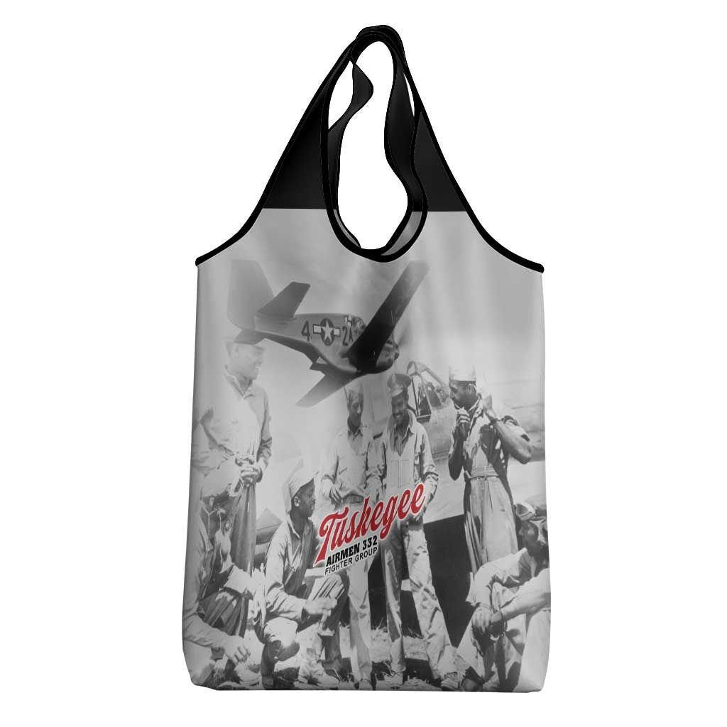 Tuskegee Airmen 332nd Fighter Group Grocery Bag Vintage-style War - African Pride