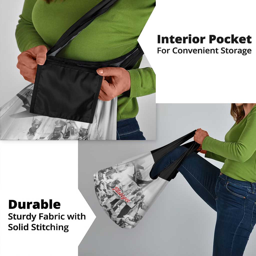 Tuskegee Airmen 332nd Fighter Group Grocery Bag Vintage-style War - African Pride