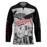 Tuskegee Airmen 332nd Fighter Group Hockey Jersey Vintage-style War