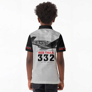 Tuskegee Airmen 332nd Fighter Group Kid Polo Shirt Vintage-style War - African Pride