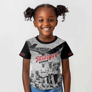 Tuskegee Airmen 332nd Fighter Group Kid T shirt Vintage-style War - African Pride