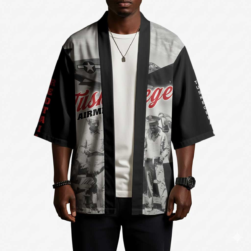Tuskegee Airmen 332nd Fighter Group Kimono Vintage-style War