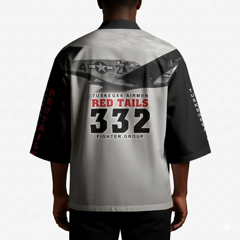 Tuskegee Airmen 332nd Fighter Group Kimono Vintage-style War