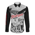 Tuskegee Airmen 332nd Fighter Group Long Sleeve Button Shirt Vintage-style War - African Pride
