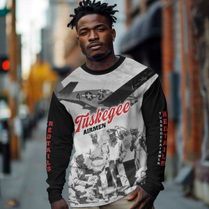Tuskegee Airmen 332nd Fighter Group Long Sleeve Shirt Vintage-style War - African Pride