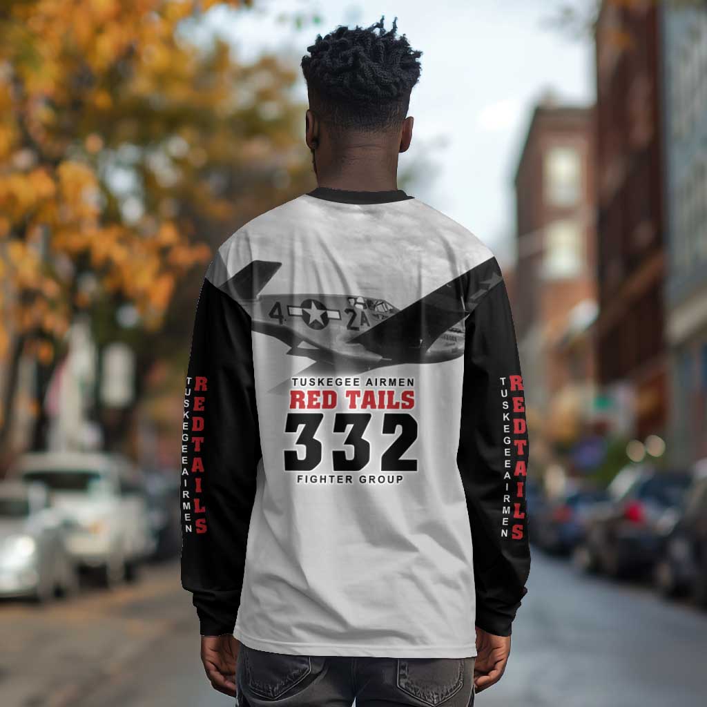 Tuskegee Airmen 332nd Fighter Group Long Sleeve Shirt Vintage-style War - African Pride