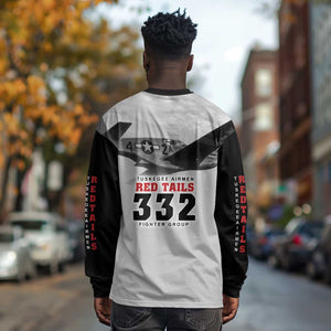 Tuskegee Airmen 332nd Fighter Group Long Sleeve Shirt Vintage-style War - African Pride