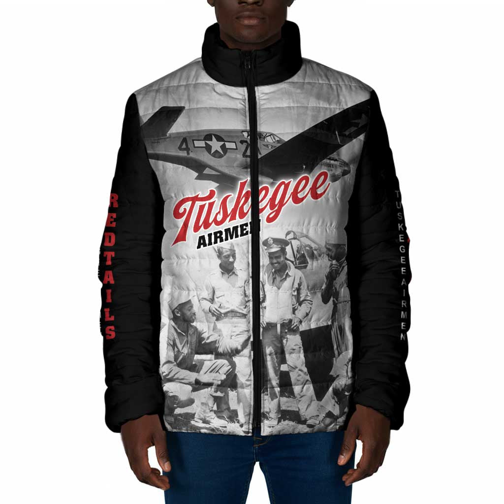 Tuskegee Airmen 332nd Fighter Group Padded Jacket Vintage-style War