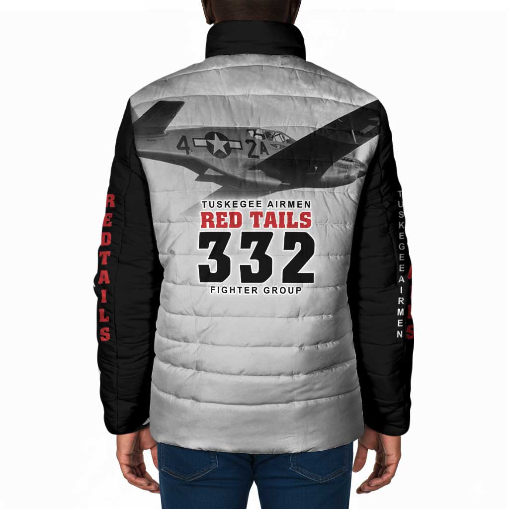 Tuskegee Airmen 332nd Fighter Group Padded Jacket Vintage-style War