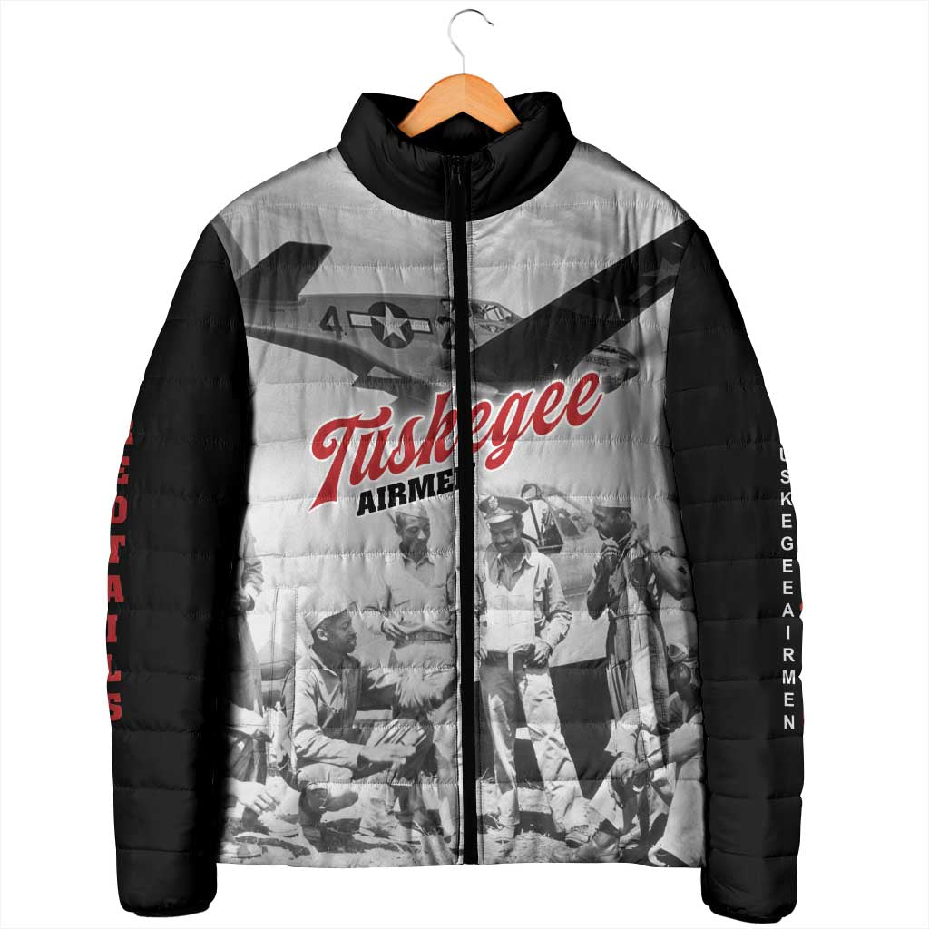 Tuskegee Airmen 332nd Fighter Group Padded Jacket Vintage-style War