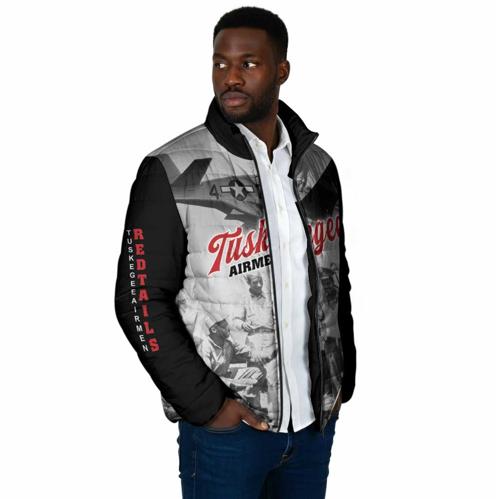 Tuskegee Airmen 332nd Fighter Group Padded Jacket Vintage-style War