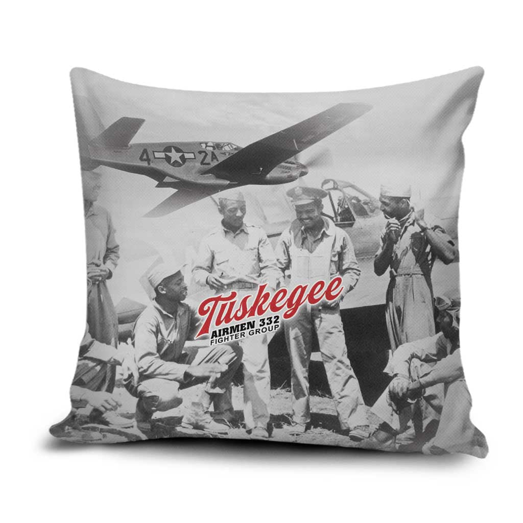 Tuskegee Airmen 332nd Fighter Group Pillow Cover Vintage-style War