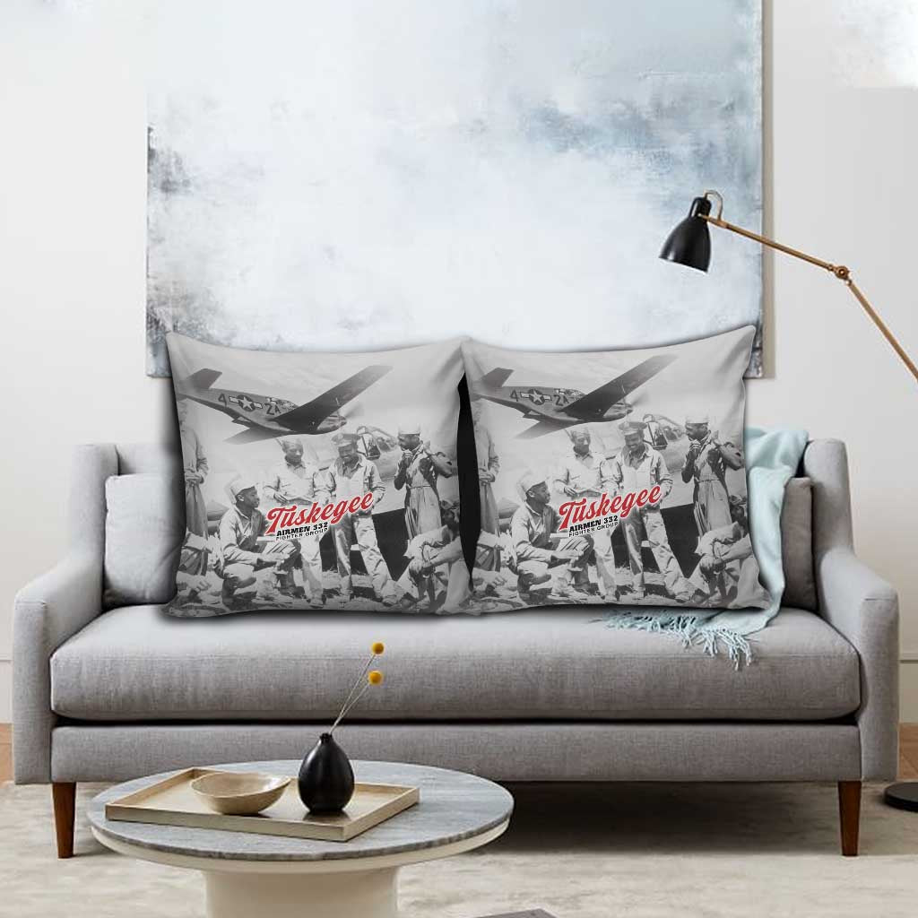 Tuskegee Airmen 332nd Fighter Group Pillow Cover Vintage-style War