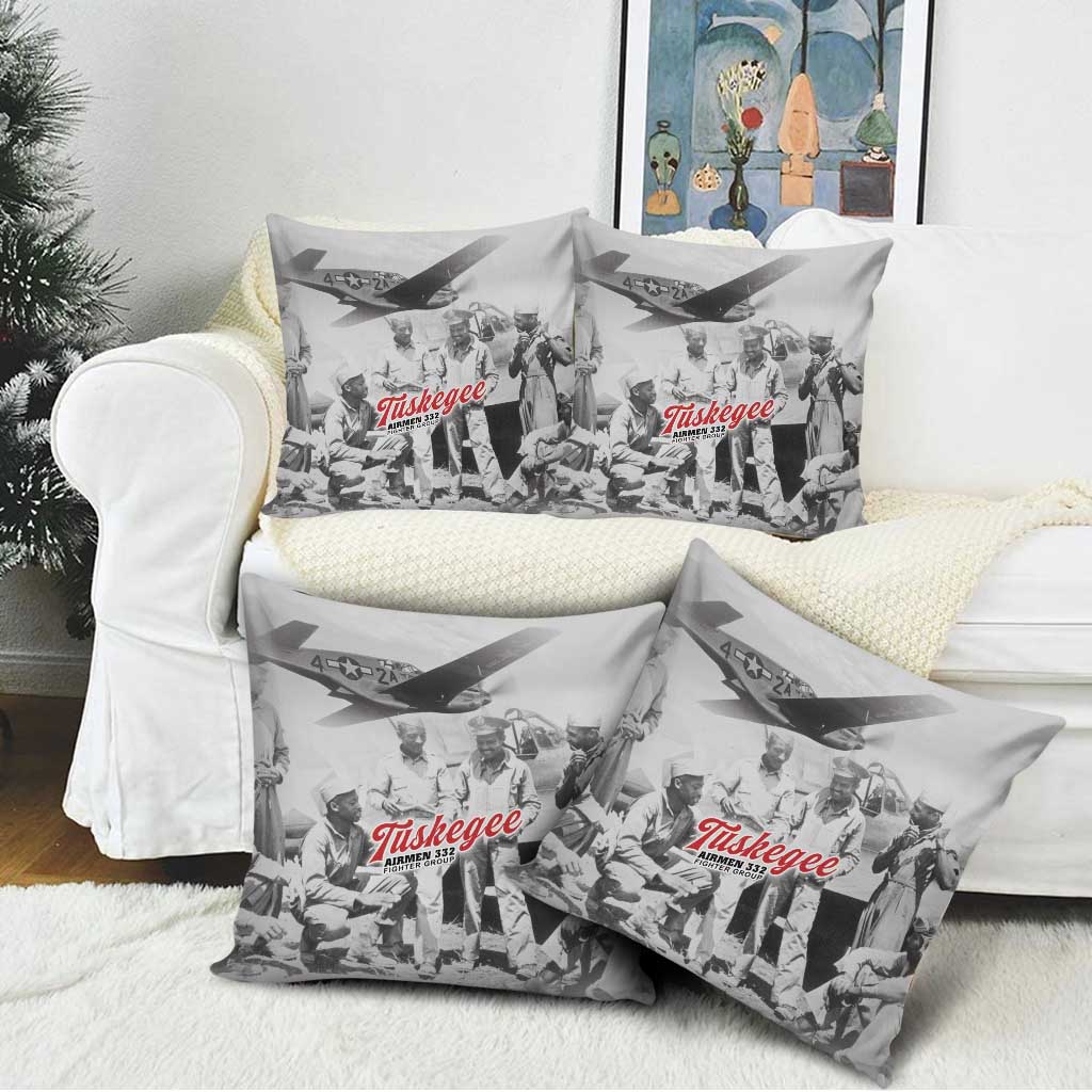 Tuskegee Airmen 332nd Fighter Group Pillow Cover Vintage-style War