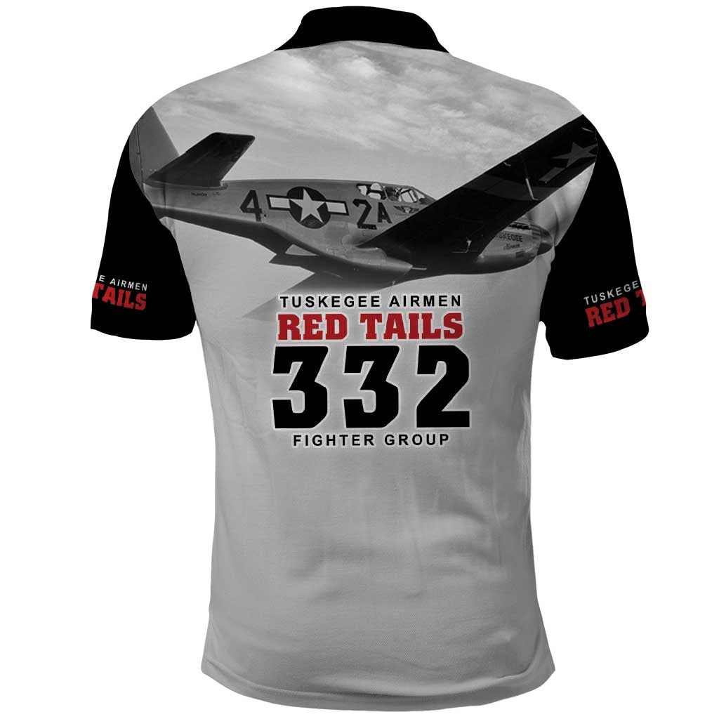 Tuskegee Airmen 332nd Fighter Group Polo Shirt Vintage-style War - African Pride