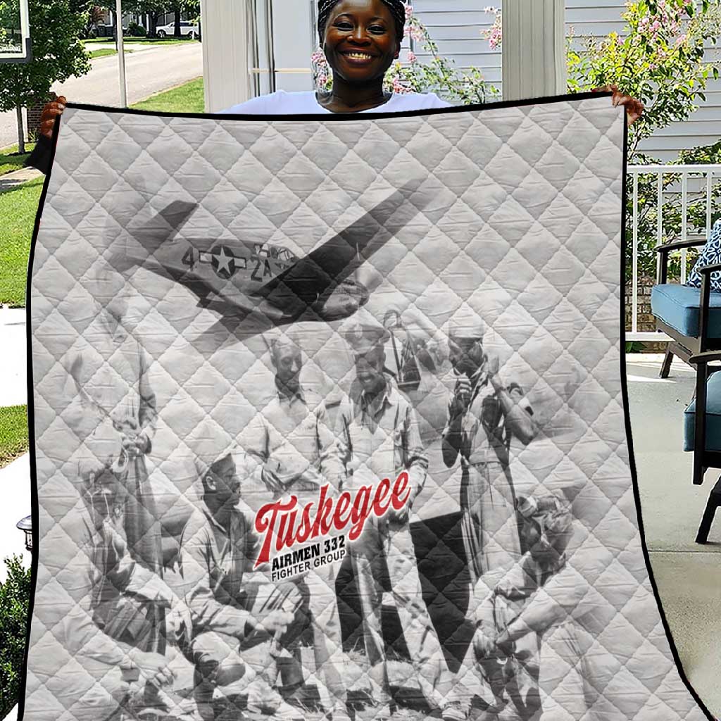 Tuskegee Airmen 332nd Fighter Group Quilt Vintage-style War - African Pride