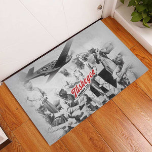 Tuskegee Airmen 332nd Fighter Group Rubber Doormat Vintage-style War - African Pride