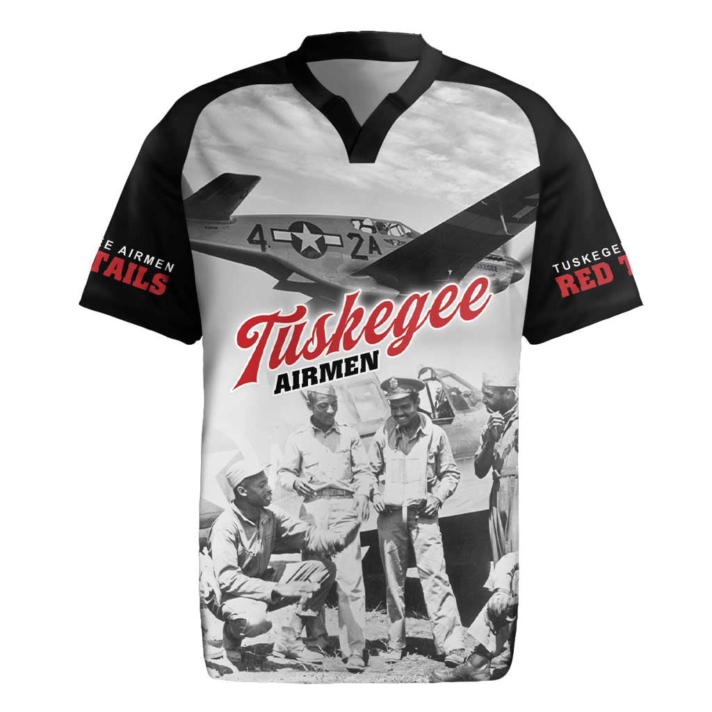 Tuskegee Airmen 332nd Fighter Group Rugby Jersey Vintage-style War - African Pride