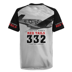 Tuskegee Airmen 332nd Fighter Group Rugby Jersey Vintage-style War - African Pride