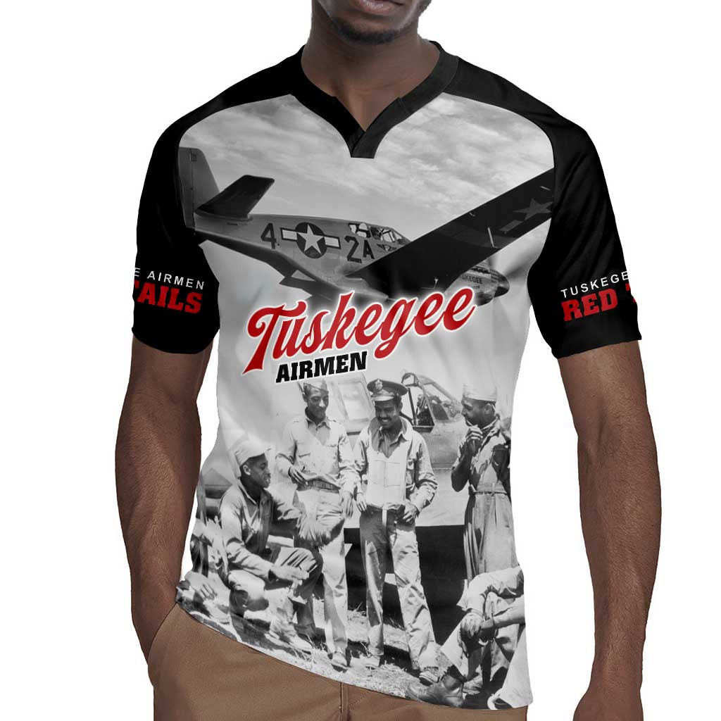 Tuskegee Airmen 332nd Fighter Group Rugby Jersey Vintage-style War - African Pride