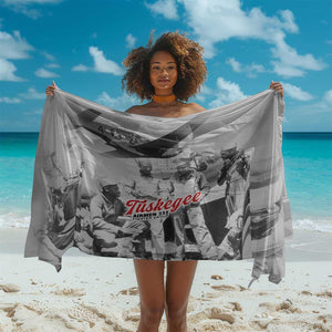 Tuskegee Airmen 332nd Fighter Group Sarong Vintage-style War - African Pride