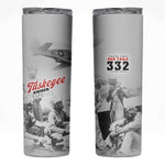 Tuskegee Airmen 332nd Fighter Group Skinny Tumbler Vintage-style War - African Pride