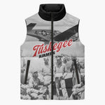 Tuskegee Airmen 332nd Fighter Group Sleeveless Puffer Jacket Vintage-style War