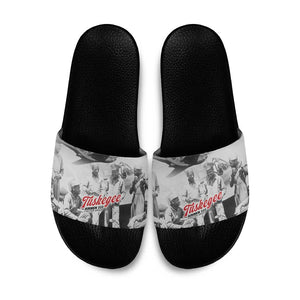 Tuskegee Airmen 332nd Fighter Group Slide Sandals Vintage-style War