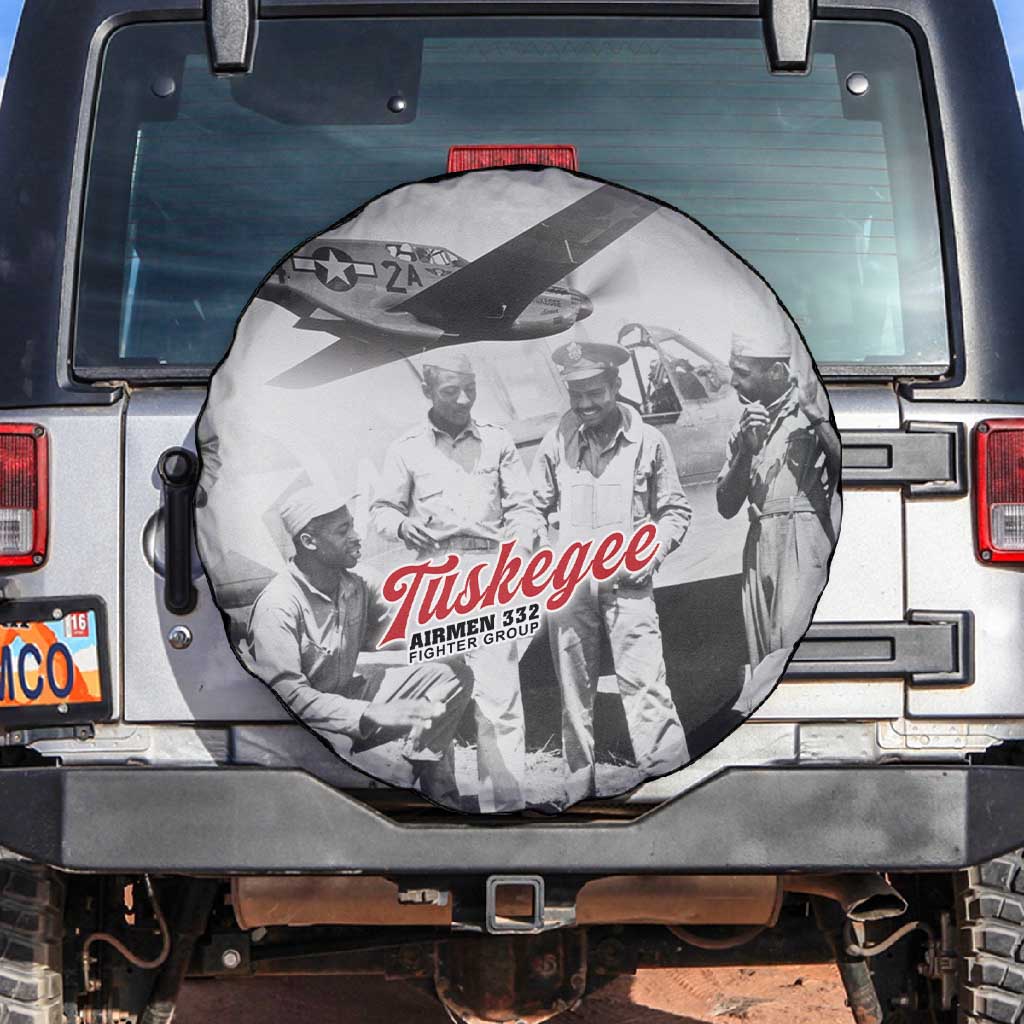 Tuskegee Airmen 332nd Fighter Group Spare Tire Cover Vintage-style War - African Pride