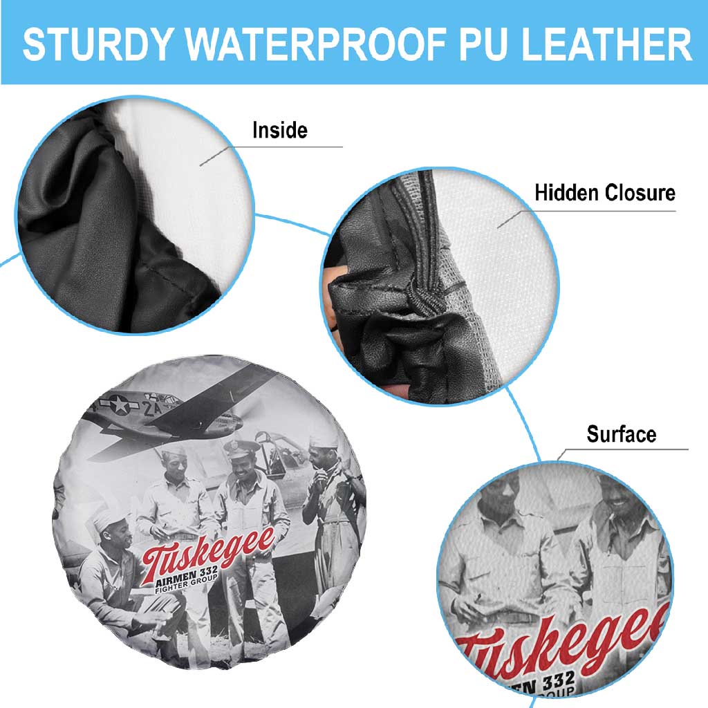 Tuskegee Airmen 332nd Fighter Group Spare Tire Cover Vintage-style War - African Pride