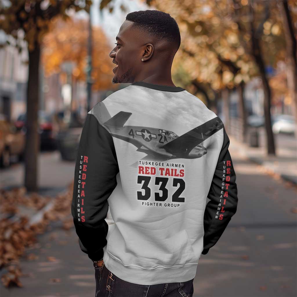 Tuskegee Airmen 332nd Fighter Group Sweatshirt Vintage-style War - African Pride