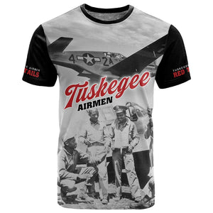 Tuskegee Airmen 332nd Fighter Group T shirt Vintage-style War - African Pride