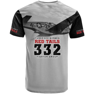 Tuskegee Airmen 332nd Fighter Group T shirt Vintage-style War - African Pride