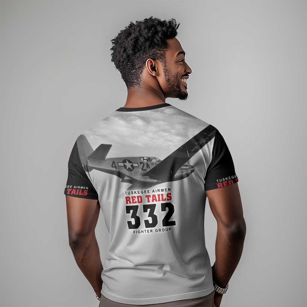 Tuskegee Airmen 332nd Fighter Group T shirt Vintage-style War - African Pride
