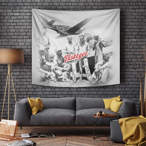 Tuskegee Airmen 332nd Fighter Group Tapestry Vintage-style War - African Pride