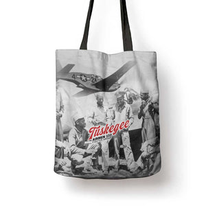 Tuskegee Airmen 332nd Fighter Group Tote Bag Vintage-style War