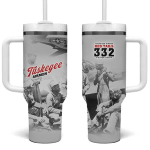 Tuskegee Airmen 332nd Fighter Group Tumbler With Handle Vintage-style War - African Pride