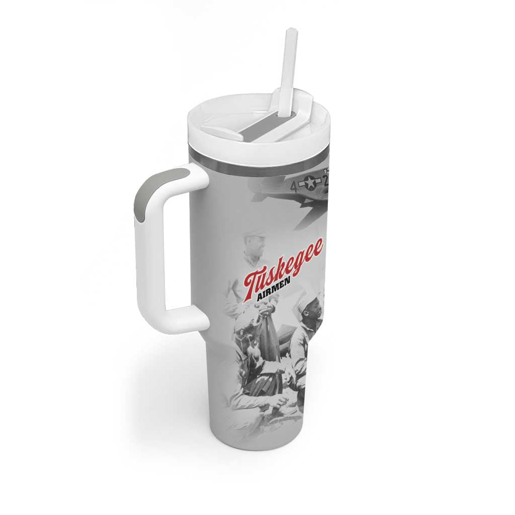 Tuskegee Airmen 332nd Fighter Group Tumbler With Handle Vintage-style War - African Pride