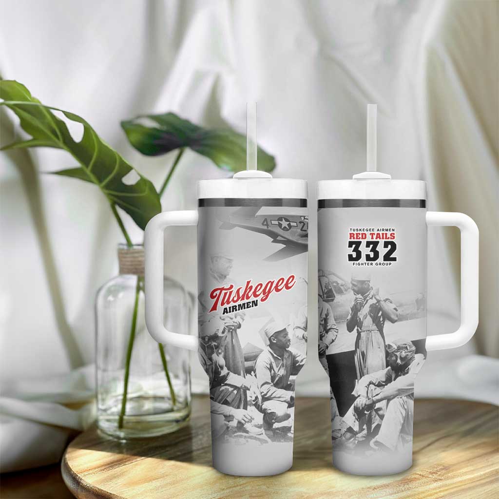 Tuskegee Airmen 332nd Fighter Group Tumbler With Handle Vintage-style War - African Pride