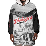 Tuskegee Airmen 332nd Fighter Group Wearable Blanket Hoodie Vintage-style War - African Pride