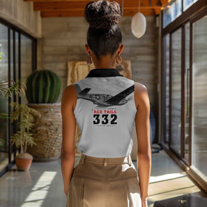 Tuskegee Airmen 332nd Fighter Group Women Sleeveless Polo Shirt Vintage-style War - African Pride