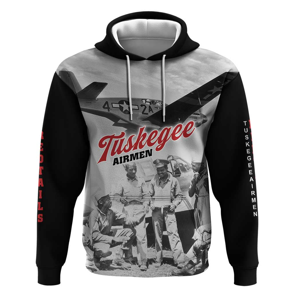 Tuskegee Airmen 332nd Fighter Group Zip Hoodie Vintage-style War - African Pride