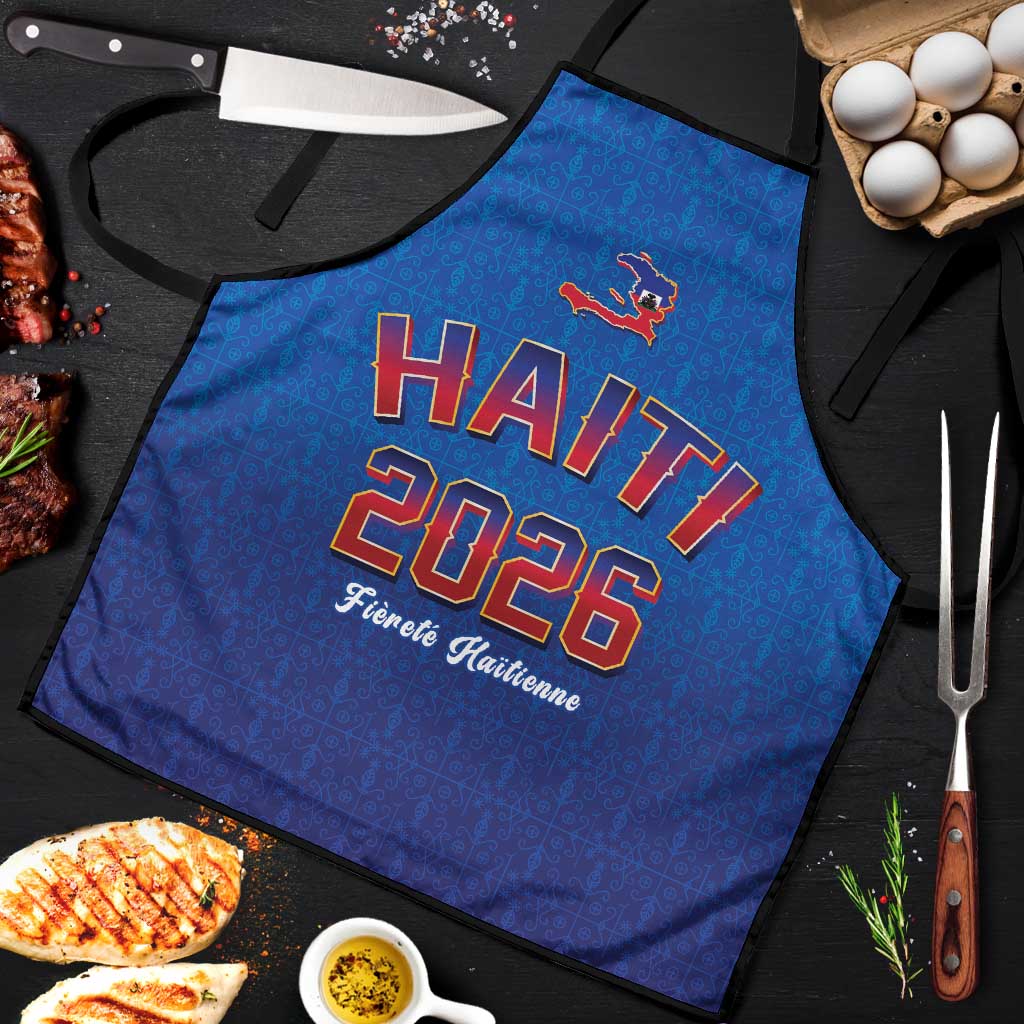 Afro-Haitians World Football 2026 Apron Haiti est de Retour Blue Voodoo Veve Spirits
