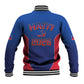 Afro-Haitians World Football 2026 Baseball Jacket Haiti est de Retour Blue Voodoo Veve Spirits - African Pride