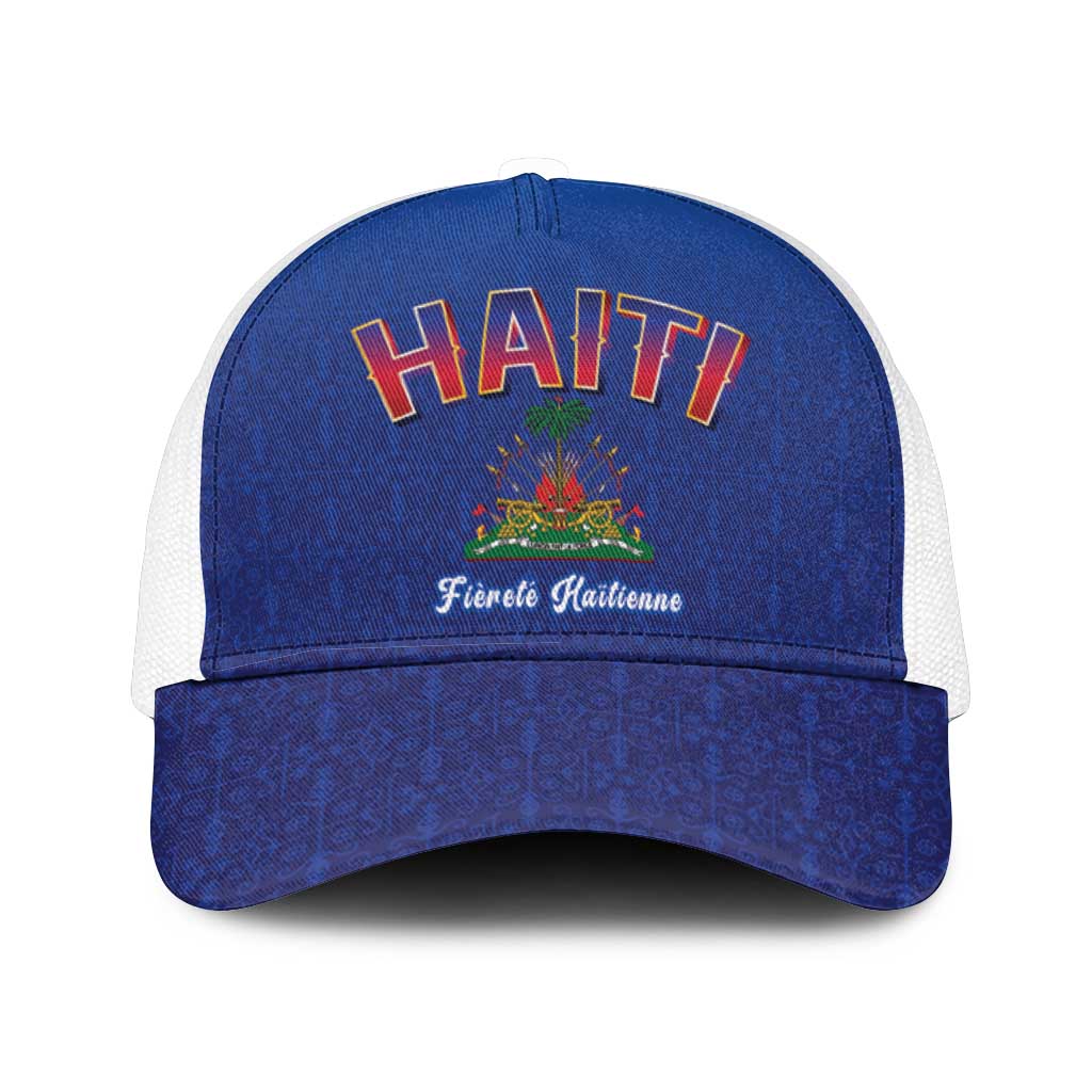 Afro-Haitians World Football 2026 Baseball Net Cap Haiti est de Retour Blue Voodoo Veve Spirits - African Pride