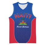 Afro-Haitians World Football 2026 Basketball Jersey Haiti est de Retour Blue Voodoo Veve Spirits - African Pride